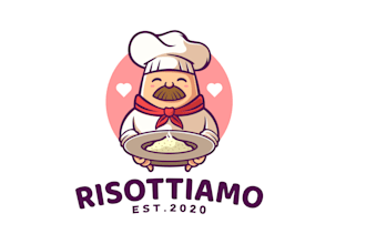 design awesome cute chef logo