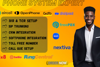 setup ringcentral tcr registration ringblaze openphone viop phone system