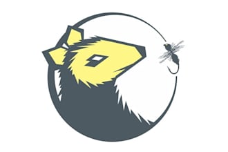 design fly fishing team logo