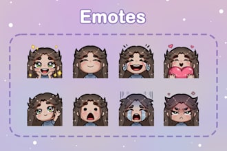 draw cute custom emotes