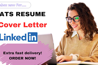rewrite professional resume, CV, cover letter and optimize linkedin