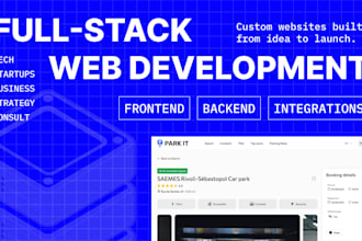 create a professional website or web application
