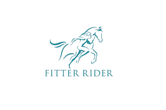 design funky playful powerful fitter rider logo