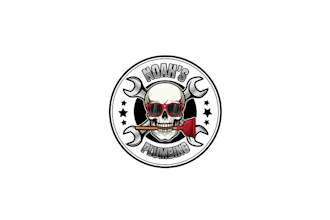make excellent skull and plumbing company logo