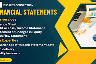 prepare financial statements, income statement and profit or loss