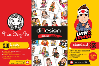 create avatar or cartoon logo
