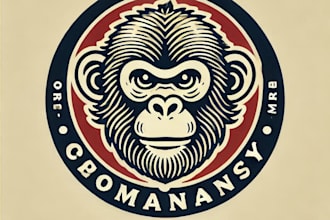 design luxury monkey logo