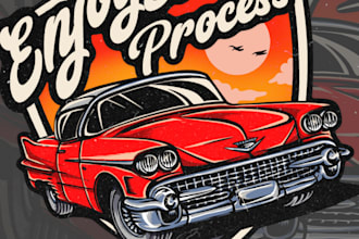 draw car cartoon for sticker