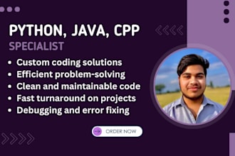do python and c programming, java projects or automated task specialist