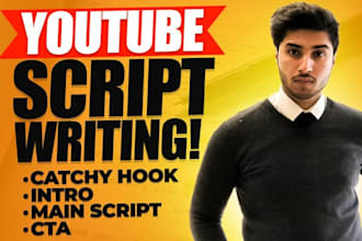 offer youtube, video, movies script writing, screenplay and TV pilots