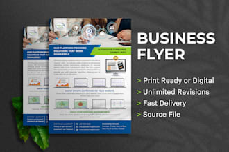 design business or corporate flyers with print ready file