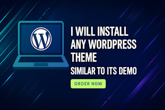 setup any wordpress theme similar to its demo