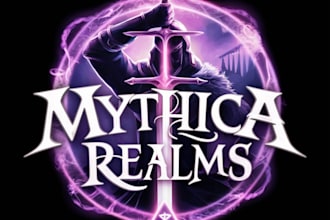 create a distinctive logo title for a fantasy or mmorpg game