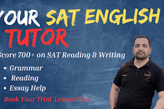 be your sat english tutor for reading, writing, and grammar mastery