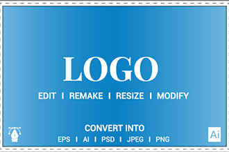 edit logo redraw redo remake or modify
