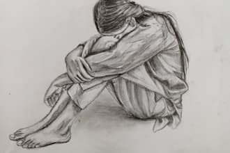 draw anything in pencil sketch from photos