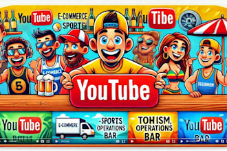 cartoon youtube thumbnails in any style