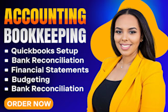 prepare bank reconciliation and financial statements for you