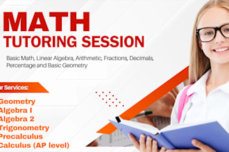 be your math tutor for algebra trigonometry and gcse math