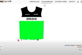 design custom 2d and 3d jerseys for shopify with kickflip or zakeke integration