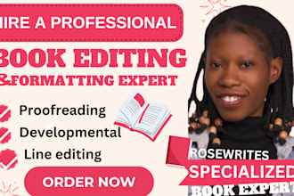 proofread developmental edit copy edit and format your fiction book