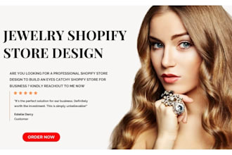 design jewelry necklace earring shopify store diamond rings wristwatch website