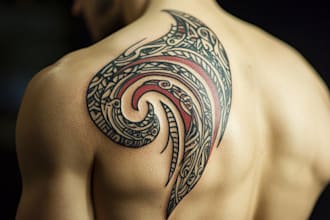 design a polynesian maori tribal tattoo