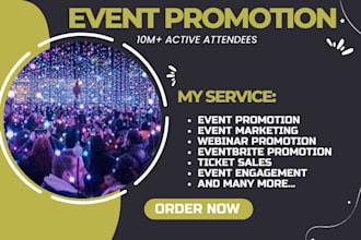 promote eventbrite, ticket booking, conference, webinar, event marketing webinar