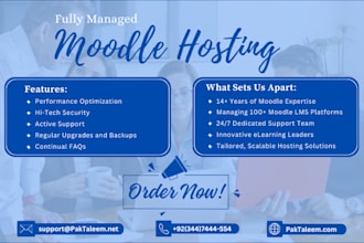 provide fully managed moodle hosting