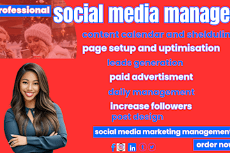 be your professional social media management and sales rep