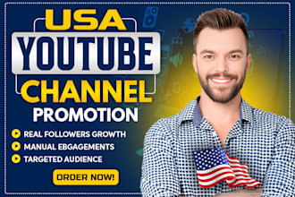 do super fast organic USA youtube channel promotion for monetization