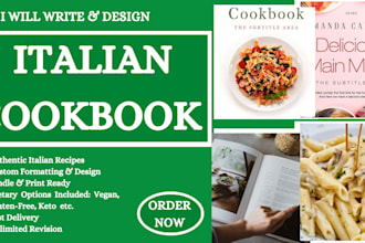 write and design an italian cookbook gluten free vegan with classic recipes