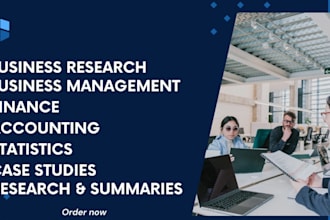 do accounting, finance, statistics and business reports
