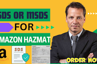 create msds ghs sds safety data sheet cpsr for amazon products