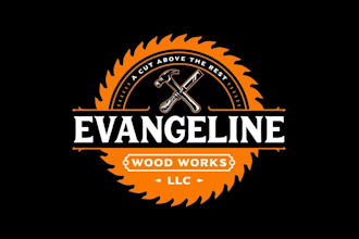 design a vintage premium logo for your high quality woodwork brand