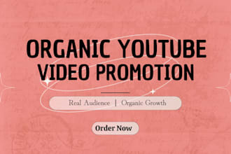 do youtube channel promotion to have subscribers, views and video promotion
