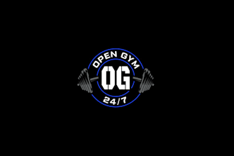 make gym fitness strong power logo