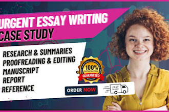 do urgent essay, research and summary writing