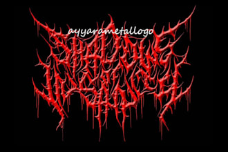 design a logo for metal bands, rock, death metal, grindcore, deathcore