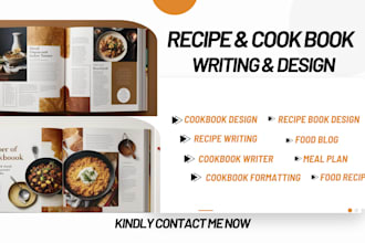 write cookbook recipe book cookbook formatting cookbook design food recipe ebook