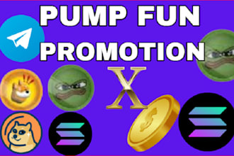 crypto promotion, x marketing telegram presales website promotion ico, token sol