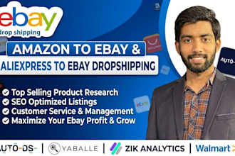 do winning ebay product research and SEO listings for dropshipping