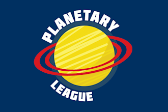 make innovative unique planetary league logo