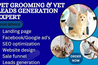 generate pet grooming leads pet care leads pet grooming website