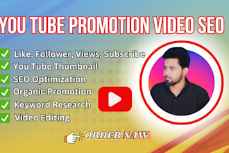 do youtube channel SEO and video promotion