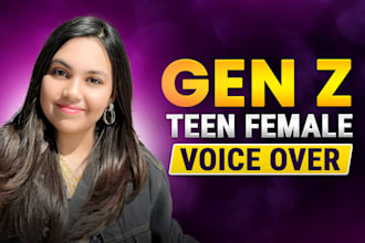 be female  voice artist for youtube, cartoon voice over