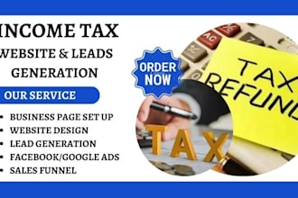 generate income tax leads tax finance leads tax finance website income tax leads