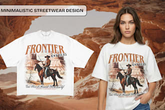 create minimalist streetwear designs for clothing apparel