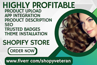 design hair extension shopify store beauty fashion salon hair extension website