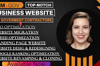 design government contract website capability or redesign business website